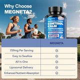 MEGNETA Cortisol Balance – Image évoquant calme et réduction du stress quotidien.
