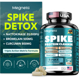 MEGNETA Détox Spike bouteille ensemble, prête pour une routine matinale.