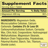 ME GUSTA SHOP Spring Valley Magnésium 400 mg – comprimés faciles à avaler