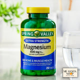 ME GUSTA SHOP Spring Valley Magnésium 400 mg – étiquette nutrition claire