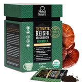 Mehdi Reishi bouteille-poudre: dose pratique pour une routine quotidienne et pure.