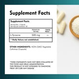 Étiquette MEIBOTAN L-Tyrosine 500mg, branding clair et qualité premium.