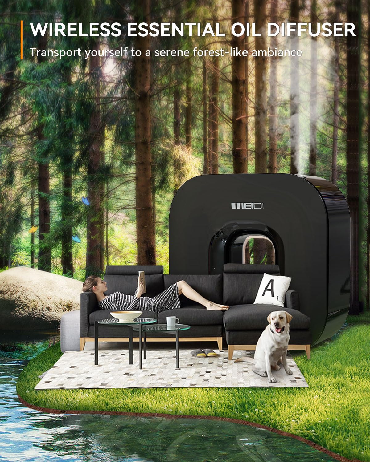 Utilisation MEIDI dans maison et hôtel, pour une atmosphère apaisante.