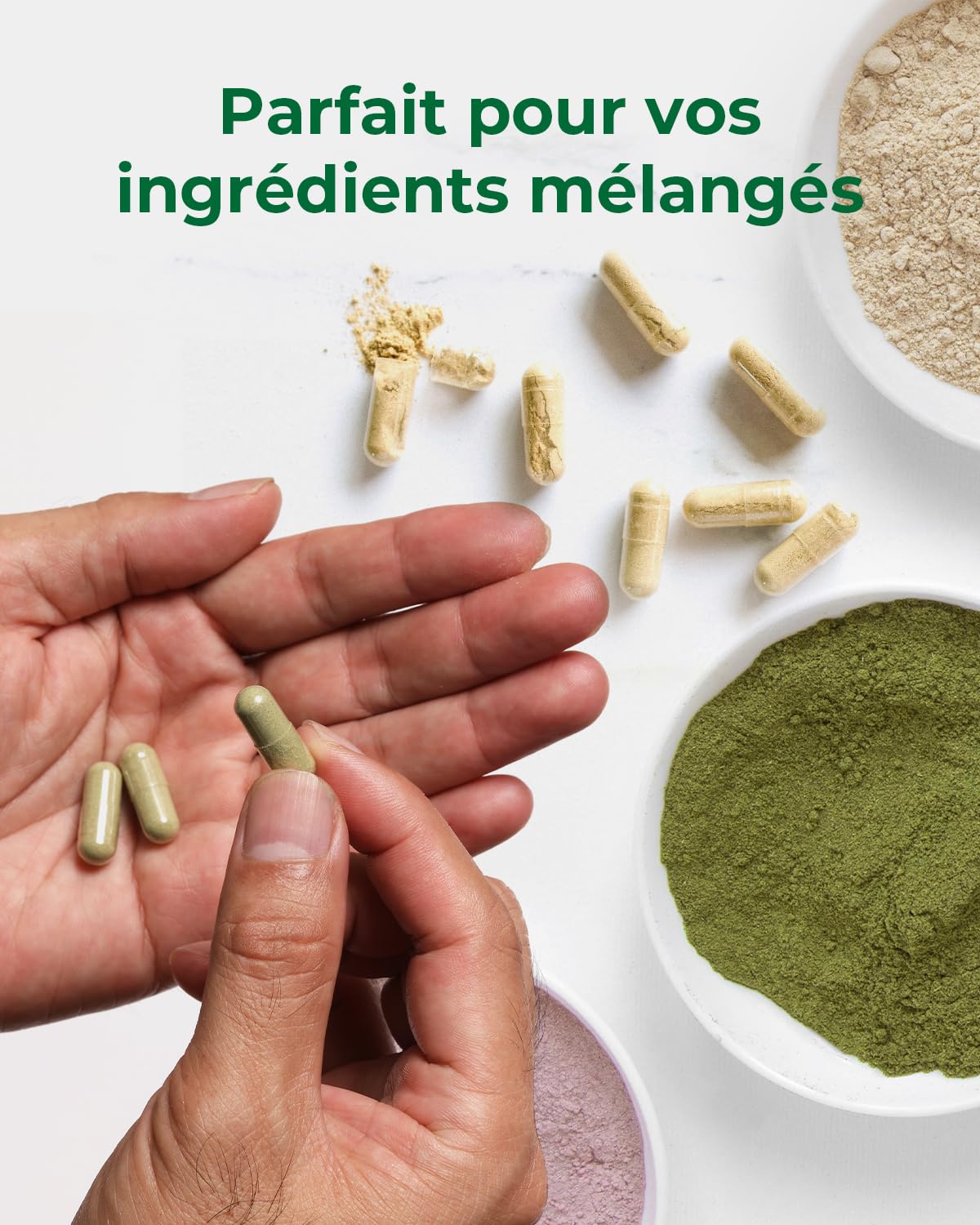 MéipaLien capsules vides HPMC pack 100 anti-humidité
