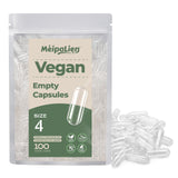MéipaLien capsules vides HPMC taille 4-100 claires, prêt au remplissage maison