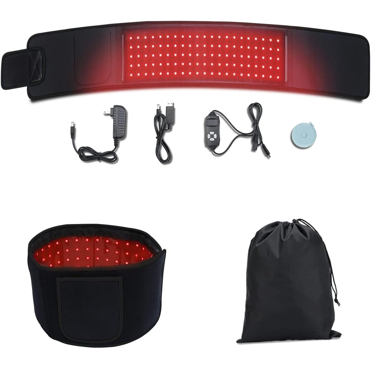 Meiye bandeau lumière rouge 660-850nm autour de la taille pour soulager les inconforts.