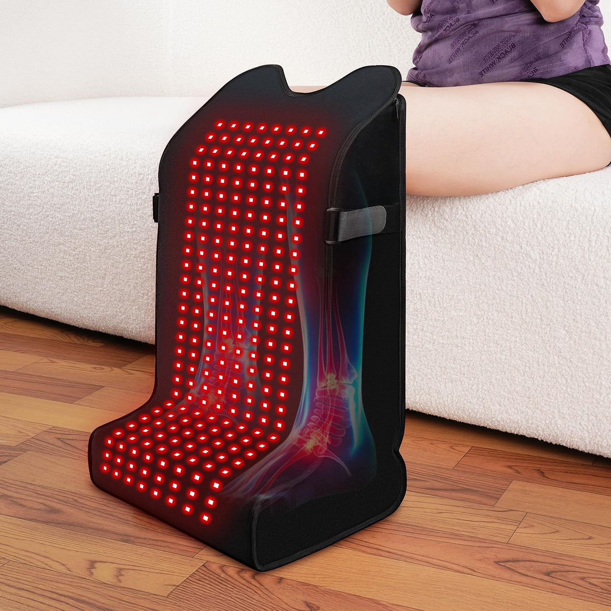 Meiye wrap complet pour pieds et jambes, stimulation lumineuse apaisante.