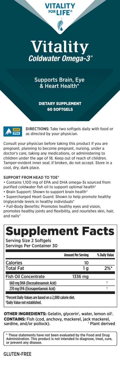 Melaleuca Coldwater Omega-3 - gelules visibles, apport quotidien en oméga-3 pour le soutien nutritionnel.