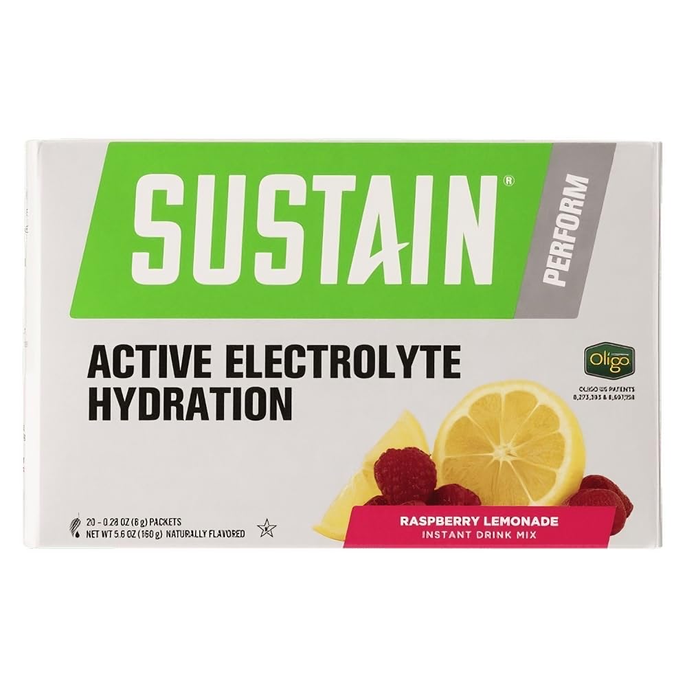 Melaleuca Sustain Sport en bouteille, hydratation pendant l'effort avec saveur framboise citronnée.