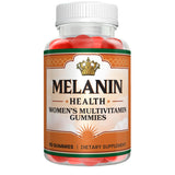 Melanin Health – bouteille de gummies quotidiens pour énergie et immunité.