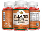 Étiquette sans gluten et vitamines essentielles Melanin Health.