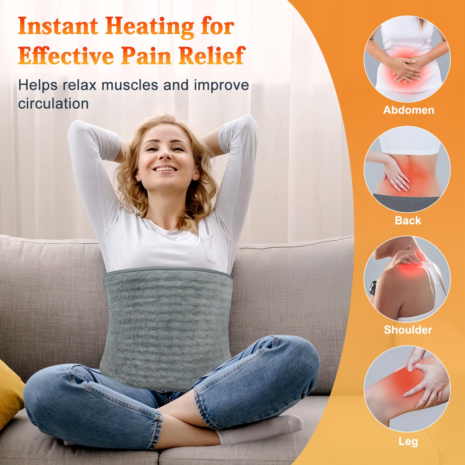 MELCAM ceinture ajustable : maintien stable sans les mains pendant l'utilisation.