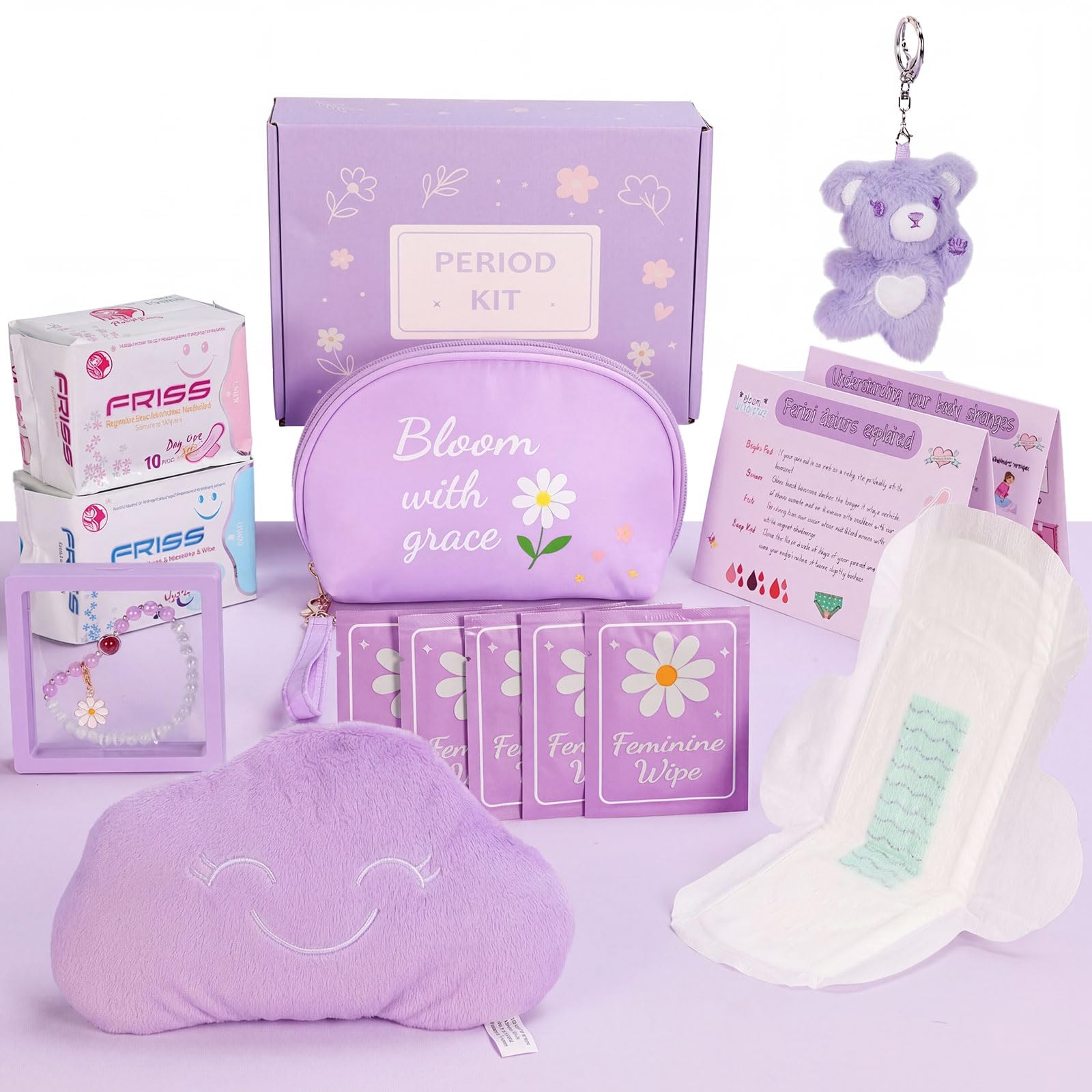 Kit MeleBase prêt à offrir dans une boîte violette réconfortante.