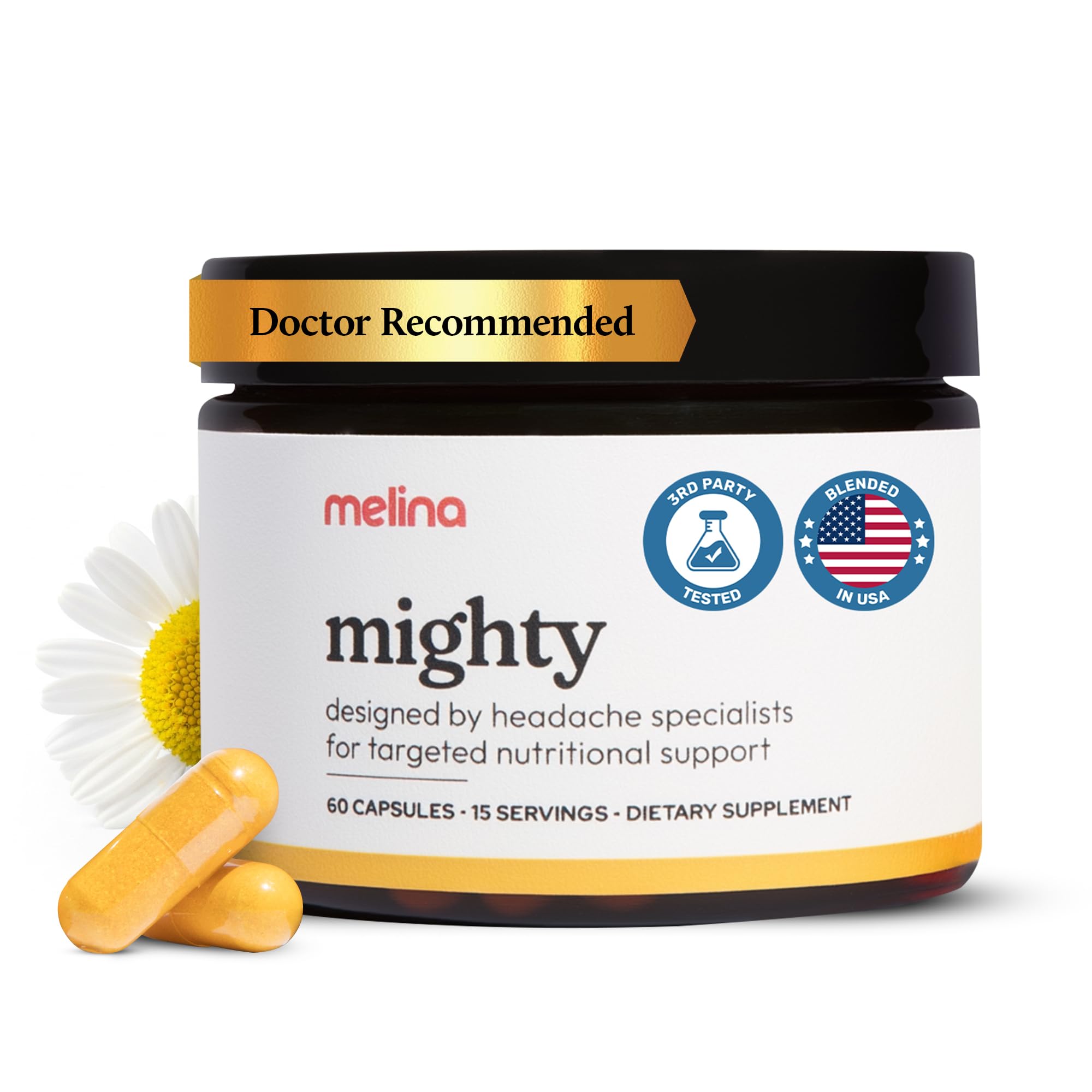Melina Mighty capsules migraine, soutien potentiel lors des crises.