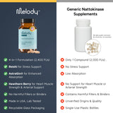 Melody Capsules Veganes Sans OGM Sans Gluten: icônes véganes et sans allergènes.