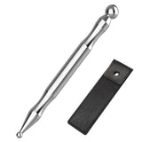 Stylo Melonsun en acier inoxydable pour relief ATM et massage précis du visage.