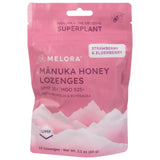 Pastilles Melora Manuka miel fraise et sureau, soulagement gorge et soutien immunitaire
