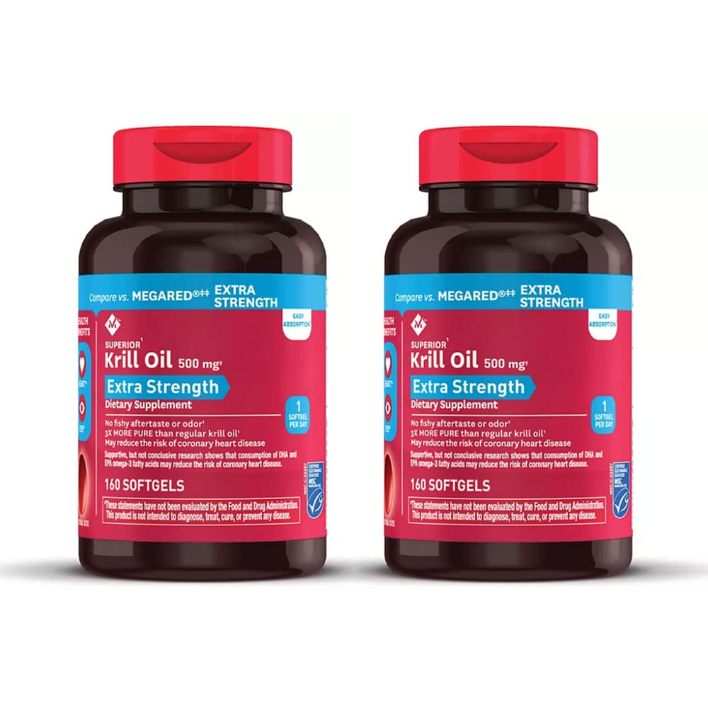 Members Mark huile de krill omega-3, gelules molles 500 mg, soutien nutritionnel quotidien