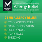 MEMBER'S MARK spray nasal application douce idéal pour trajets et matin