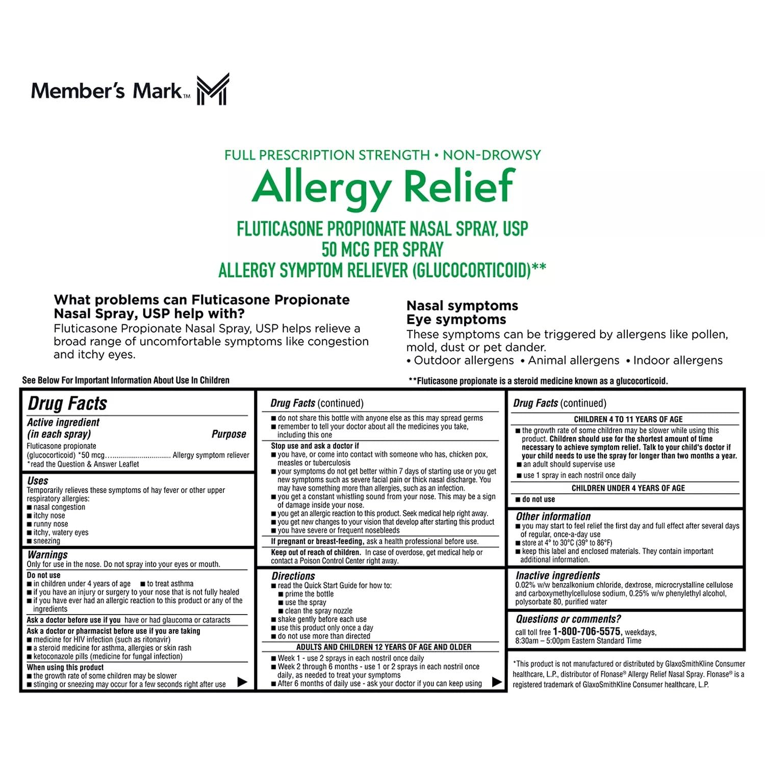 MEMBER'S MARK spray nasal bouteille de 15,9 ml pulvérisation douce pour l usage quotidien