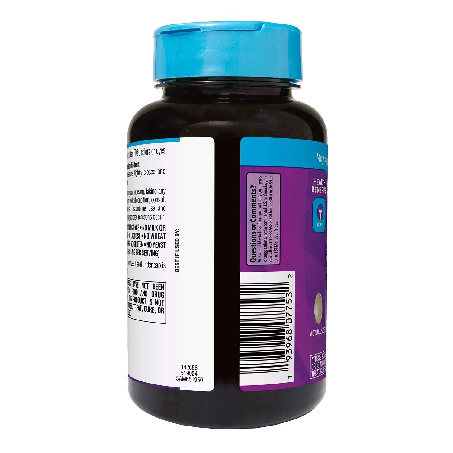 Gélules softgel Member's Mark D3 50 μg, faciles à avaler dans la routine quotidienne.