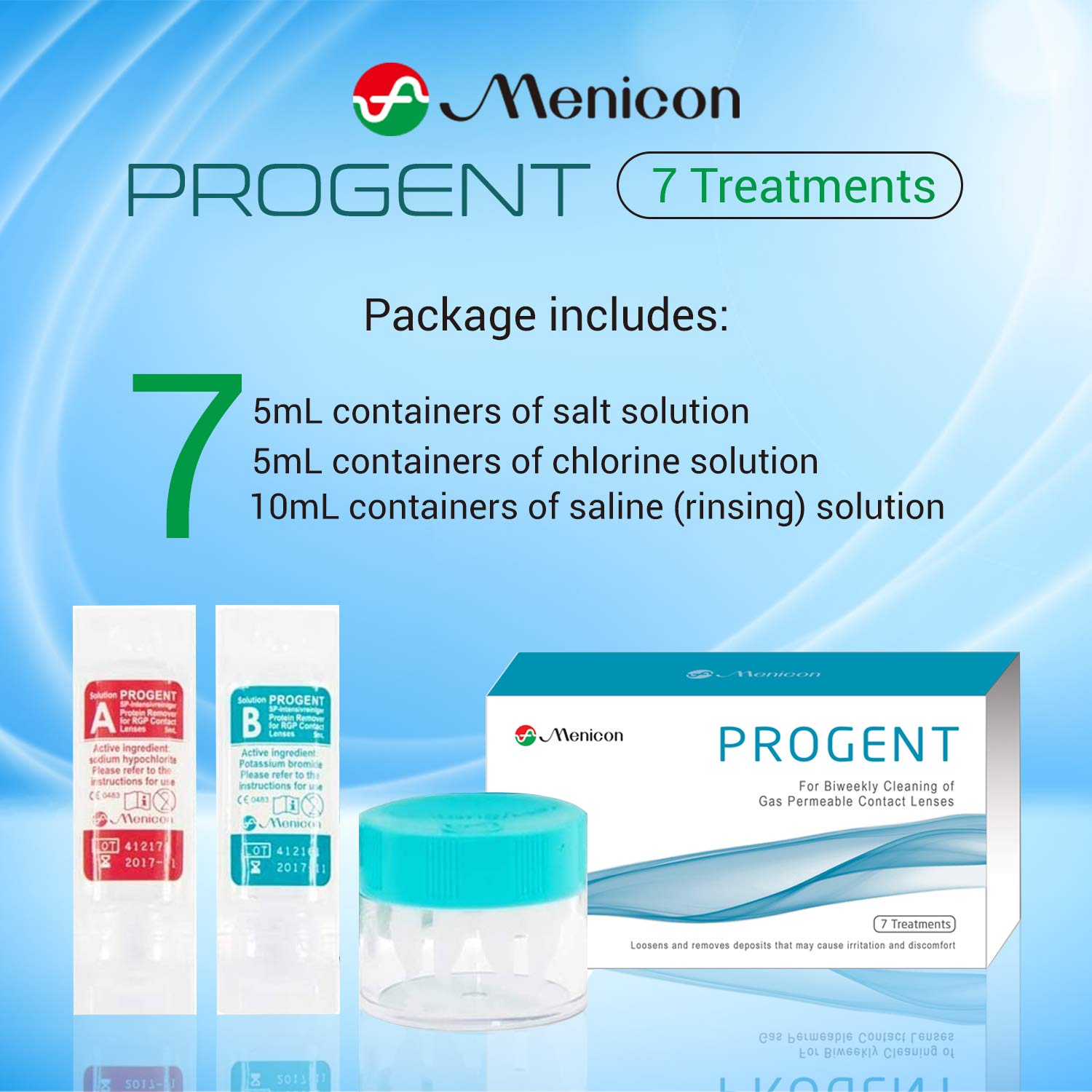 Menicon Progent: nettoyage des protéines en 30 minutes pour lentilles.