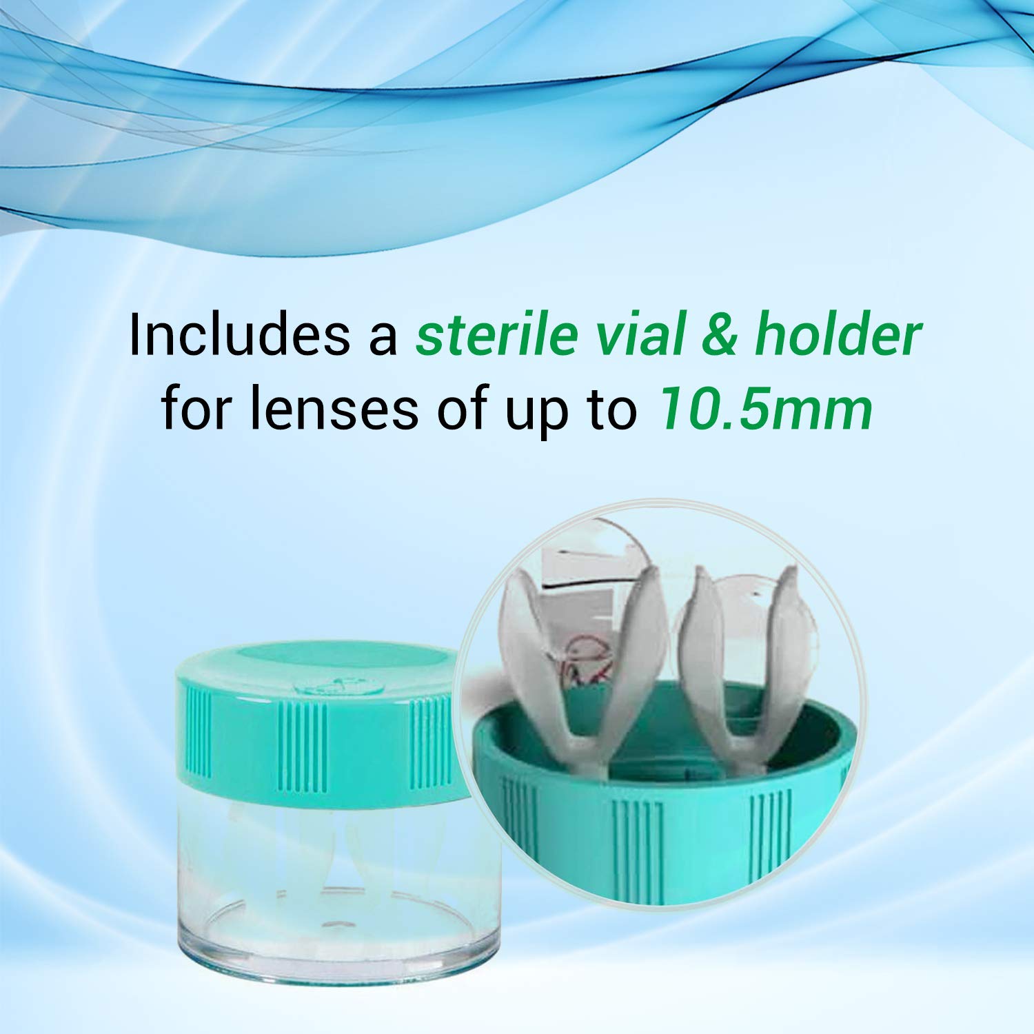 Menicon Progent: solution saline incluse pour rincer après nettoyage.