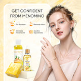 MENOMINO rituel d’utilisation quotidien, huile yoni pour confort et hydratation.