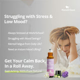 MenstrEaze Calm – application roll-on sur peau pour une absorption douce et contrôlée.