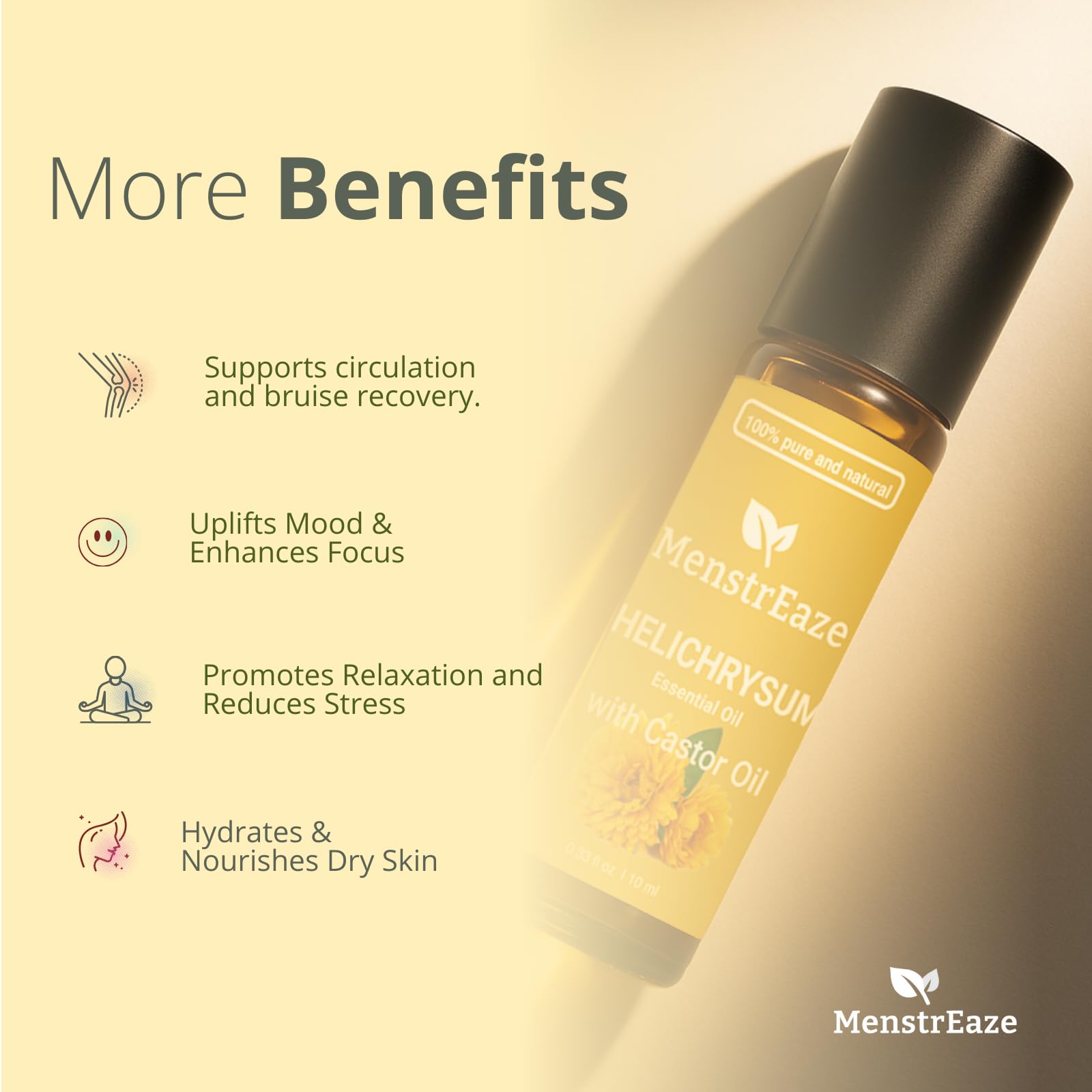 MenstrEaze Roll-On voyage — format compact et étanche pour carnet de beauté