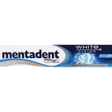 Mentadent Dentiphy White System : flacon de 75 ml pour un sourire plus clair.