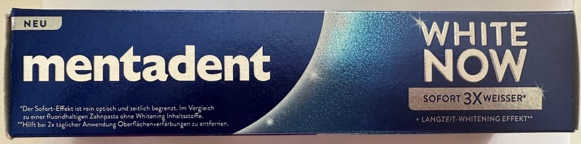 Mentadent - emballage simple, praticité au quotidien.