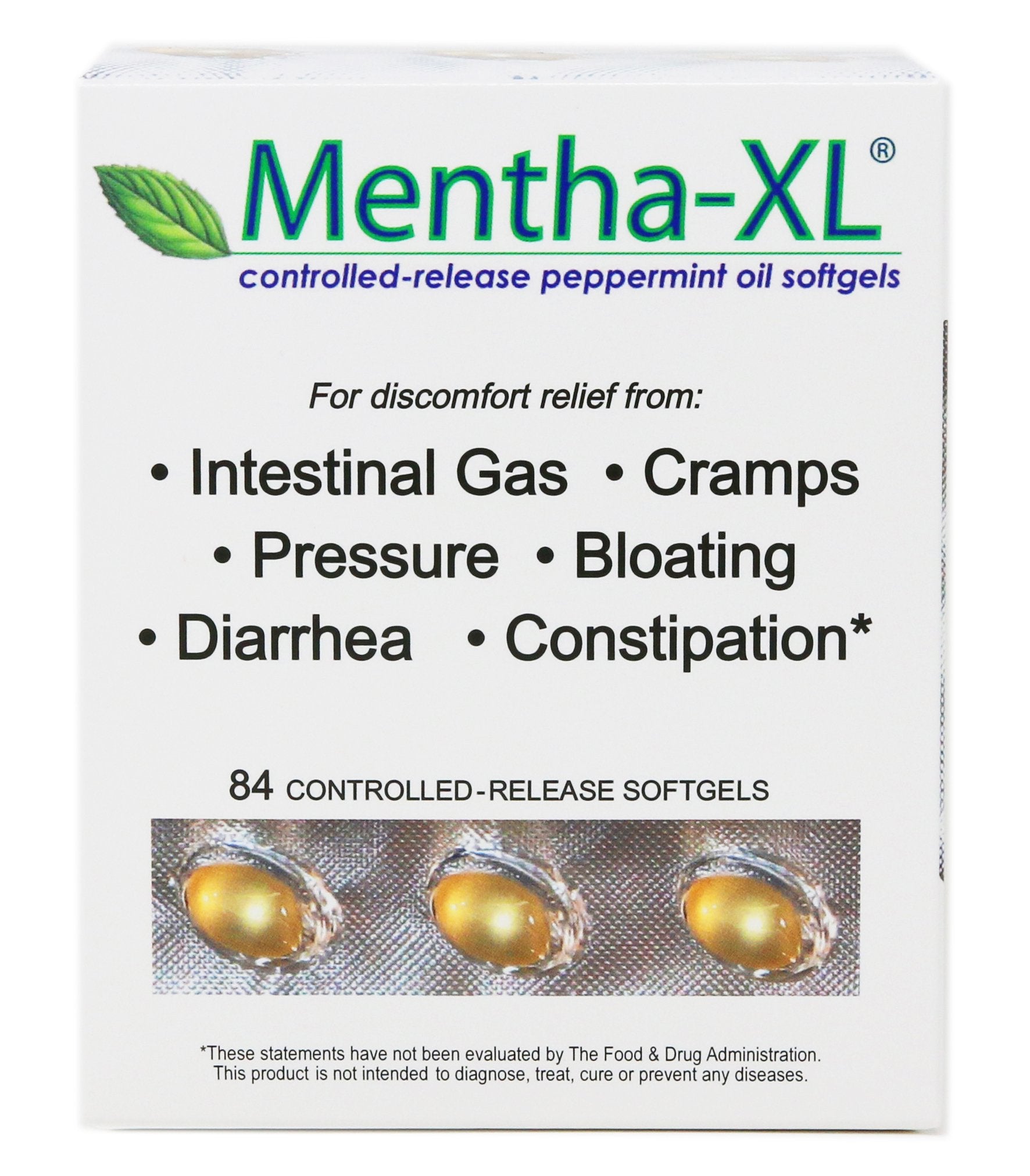 Mentha-XL emballage: capsules molles préservant l'efficacité des actifs.