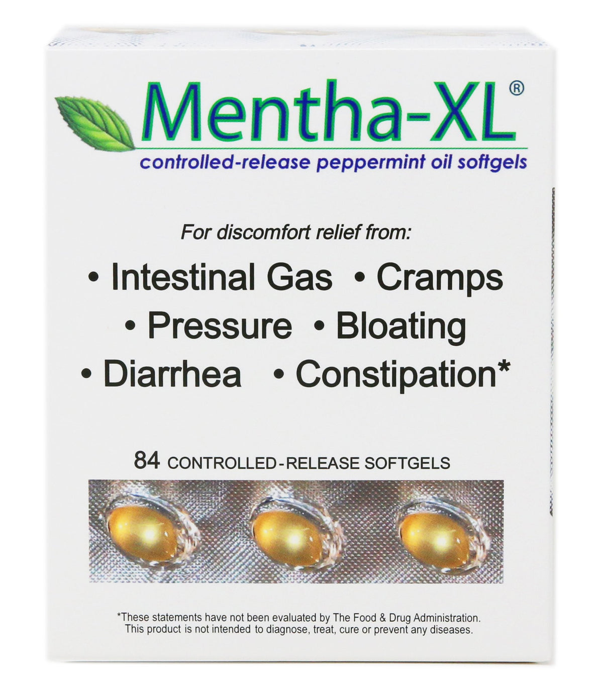 Mentha-XL emballage: capsules molles préservant l'efficacité des actifs.