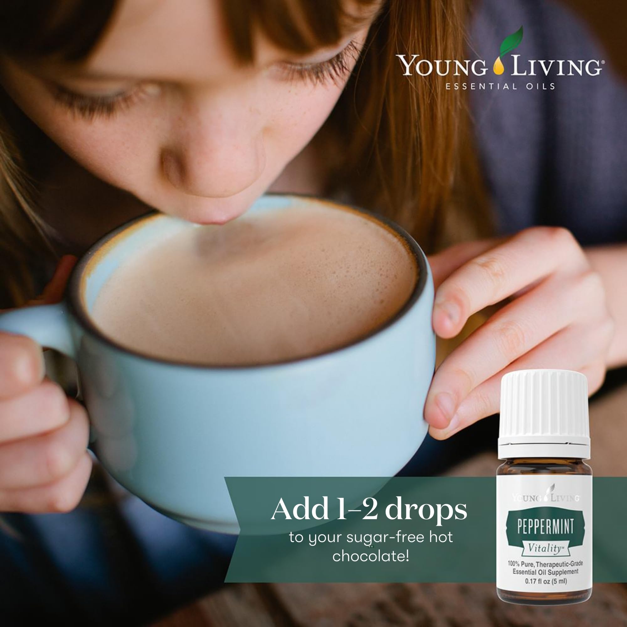 Menthe Poivrée Young Living, huile pour application massage relaxant