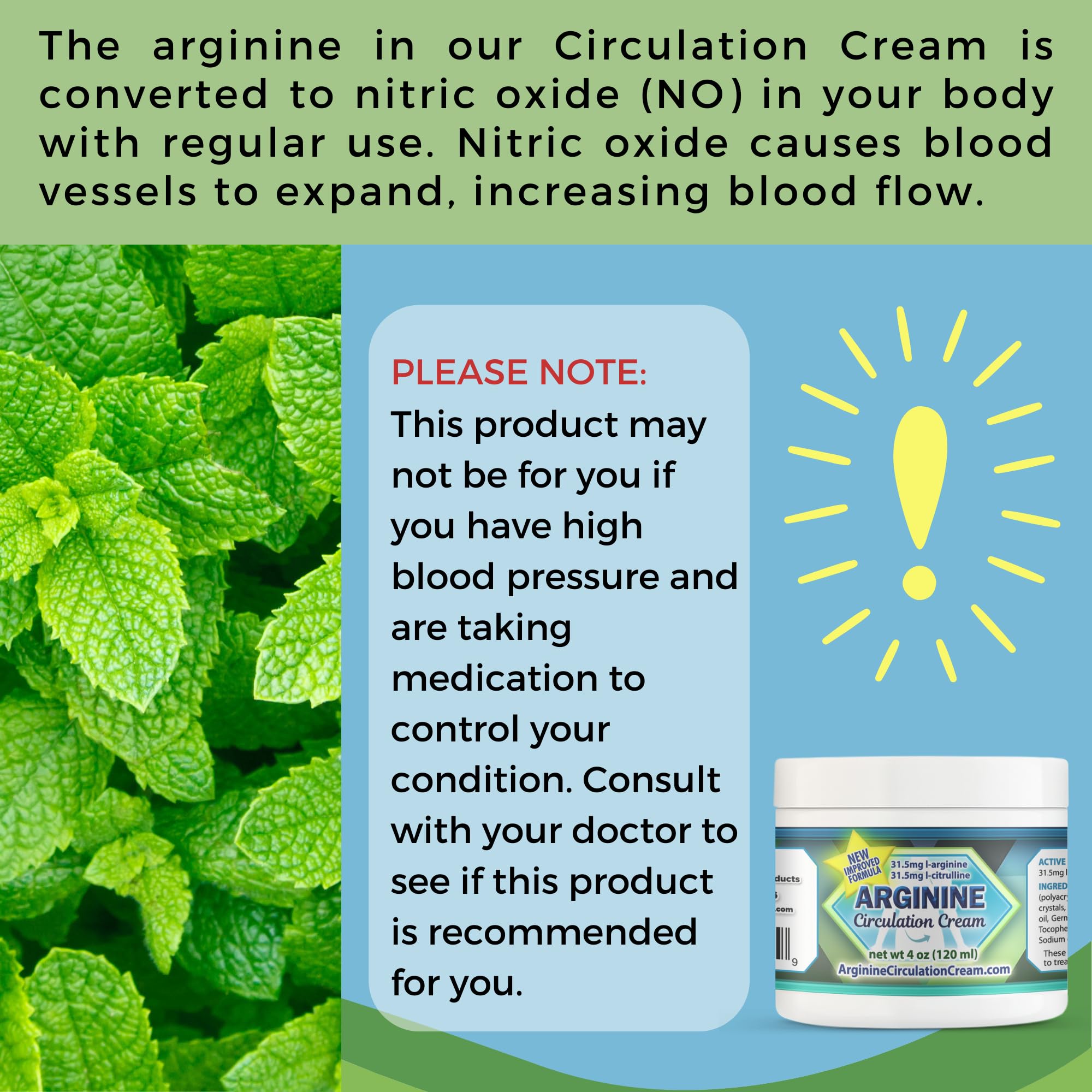 Texture fraîche et mentholée de la crème Circulation Arginine
