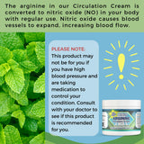 Texture fraîche et mentholée de la crème Circulation Arginine