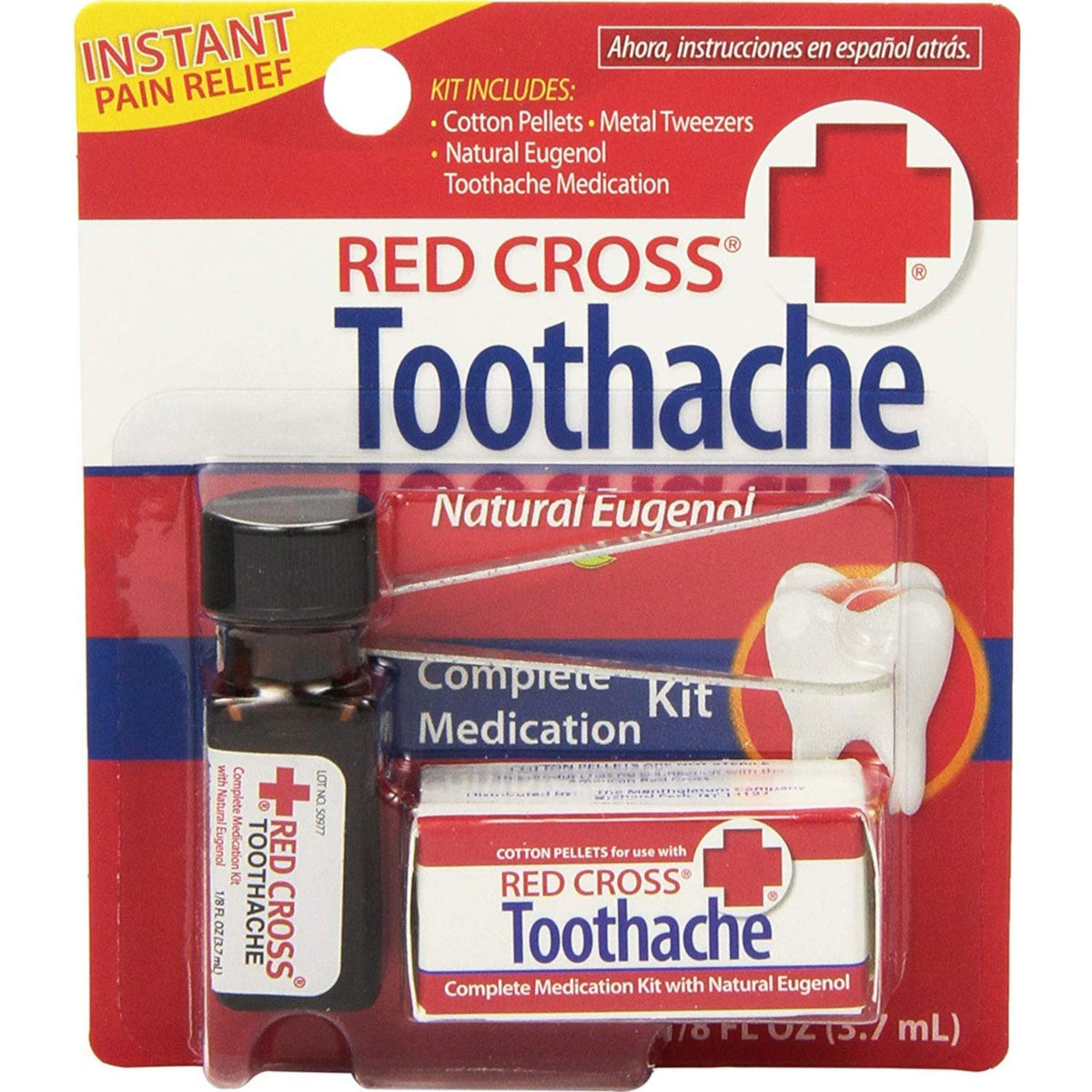 Mentholatum Cross Rouge, kit douleur dentaire, application précise et pratique.