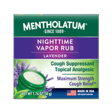 Mentholatum Nuit Vaporisant : baume thorax lavande pour sommeil plus calme.