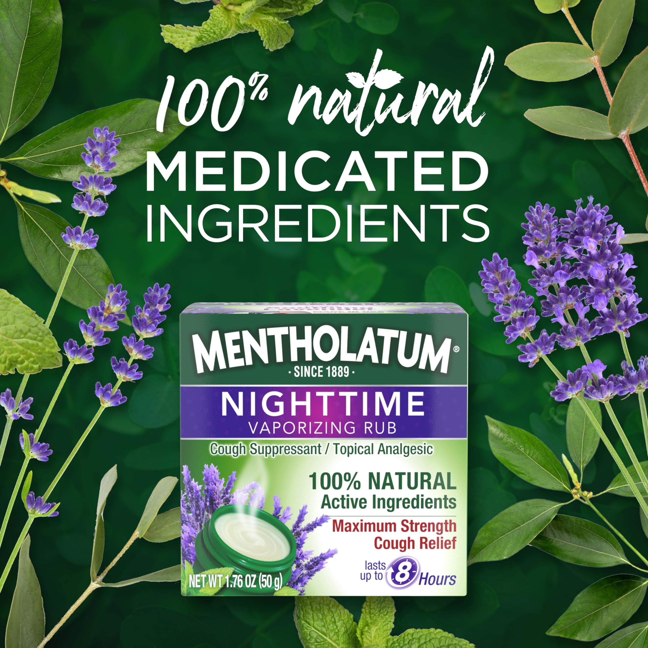 Formule naturelle avec camphre, huile essentielle d'eucalyptus et menthol.