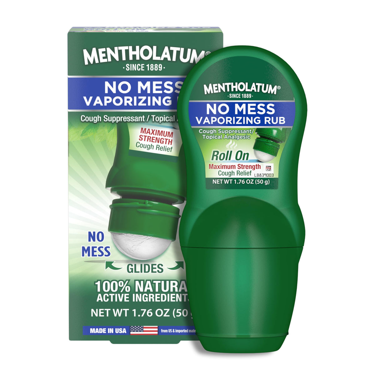 Mentholatum Sans Désordre Roll-On Bouteille : application pratique sans gras.