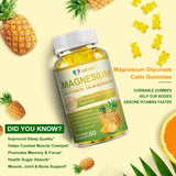 MENXI Magnésium Glycinate Gommes – formule végan sans gluten et sans allergènes.