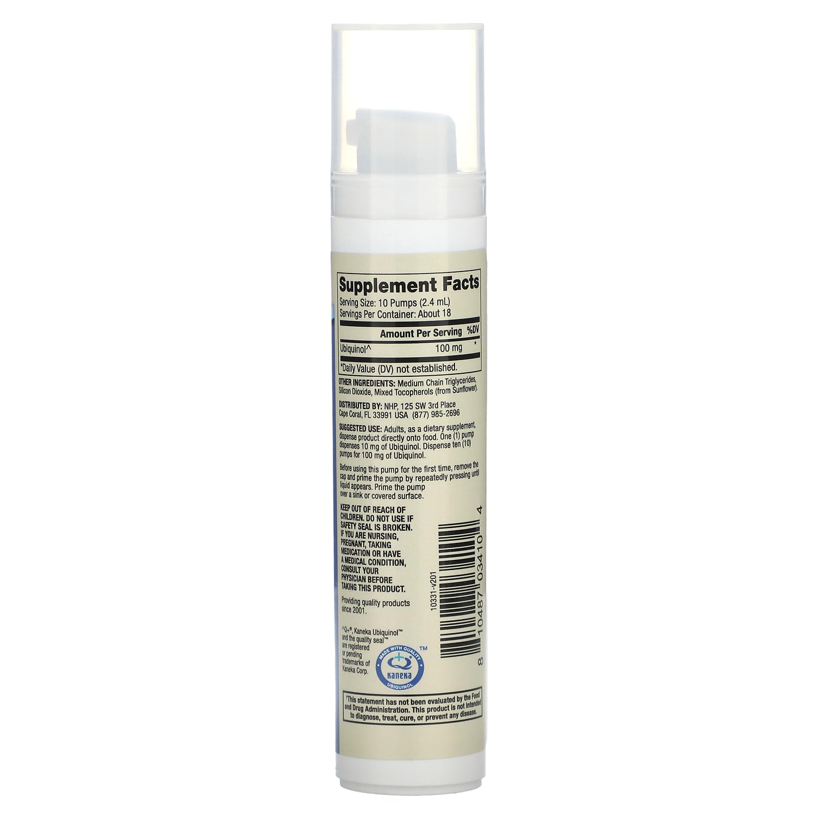 Mercola ubiquinol, doseur pratique, absorption potentielle facilitée.