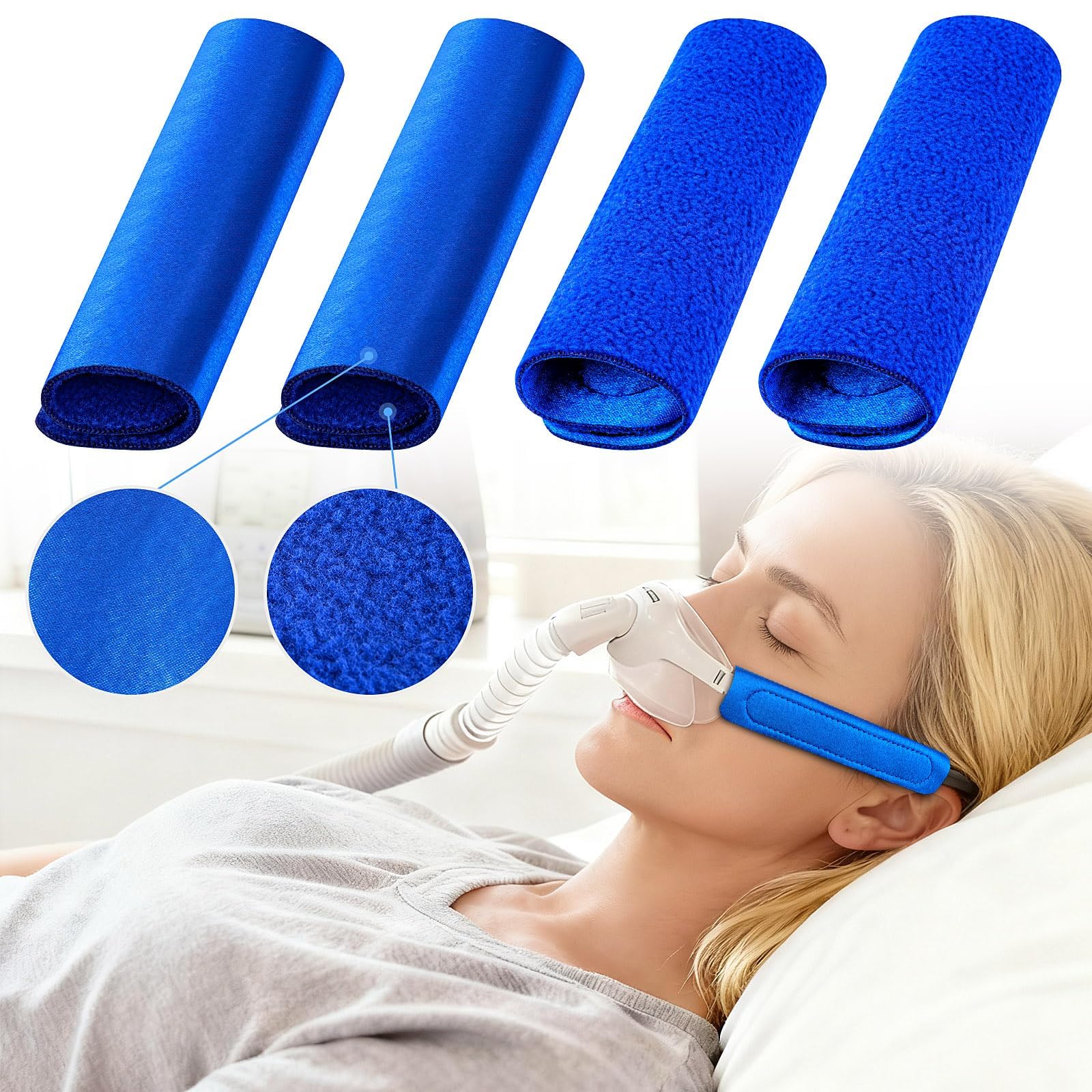Couvre-bandes CPAP MERDTTES pack4 pour protection cutanée et confort.