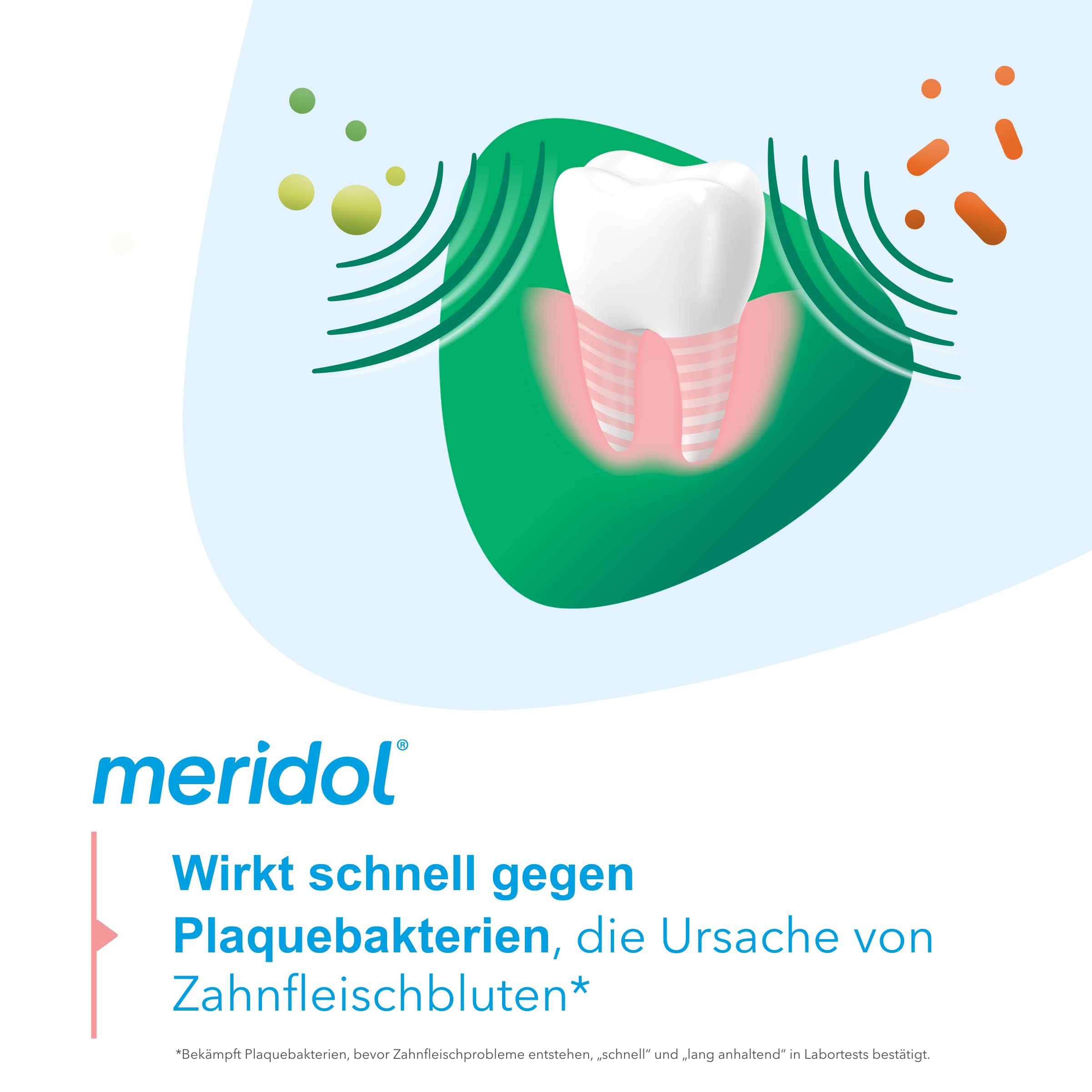 Meridol bain de bouche halitose, usage quotidien facilité