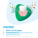 Meridol bain de bouche halitose, usage quotidien facilité