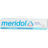 Meridol 75 ml avec emballage authentique, symbole de qualité et de provenance sûre.