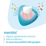 Meridol dentifrice haleine fraîche après chaque brossage.