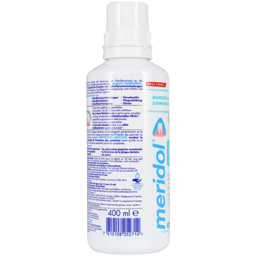 Meridol dentifrice texture crème pour un brossage doux et efficace