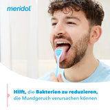 Meridol nettoyeur-langue-surface-lisse réduit les irritations pendant le nettoyage